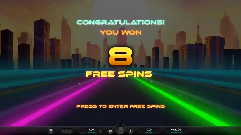 Galactic Racers slot screenshot 3