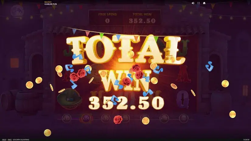 Golden Calaveras slot screenshot 7