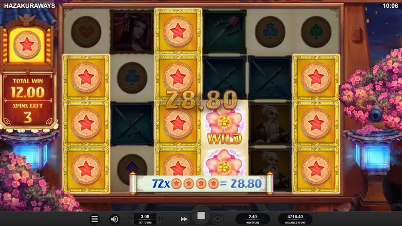Hazakura Ways slot screenshot 