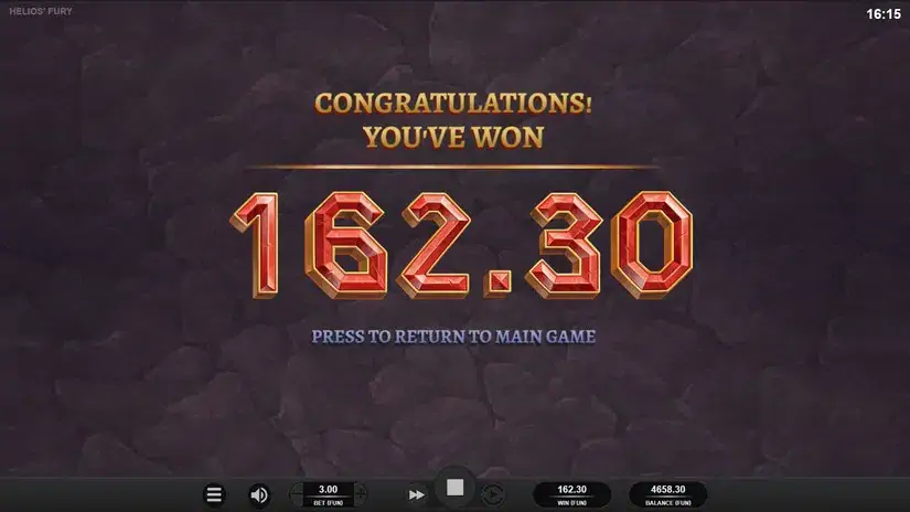 Helios Furya slot screenshot 