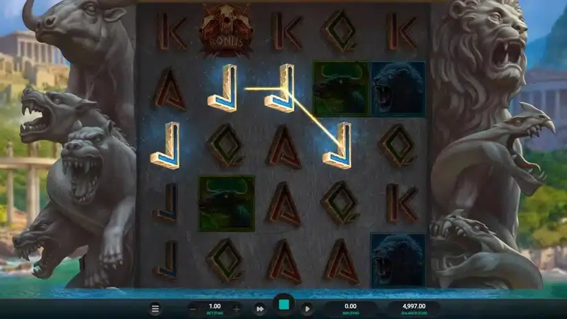 Hercules Unleashed Dream Drop slot screenshot 2