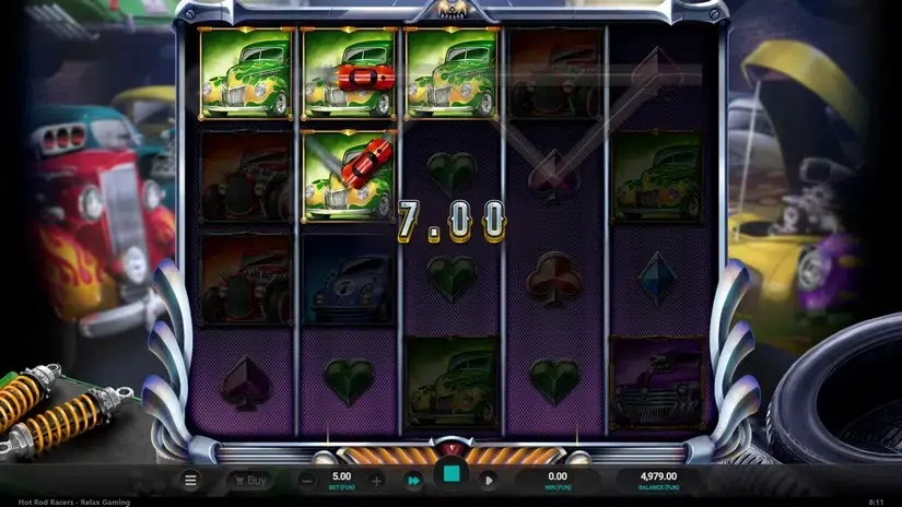 Hot Rod Racers slot screenshot 3