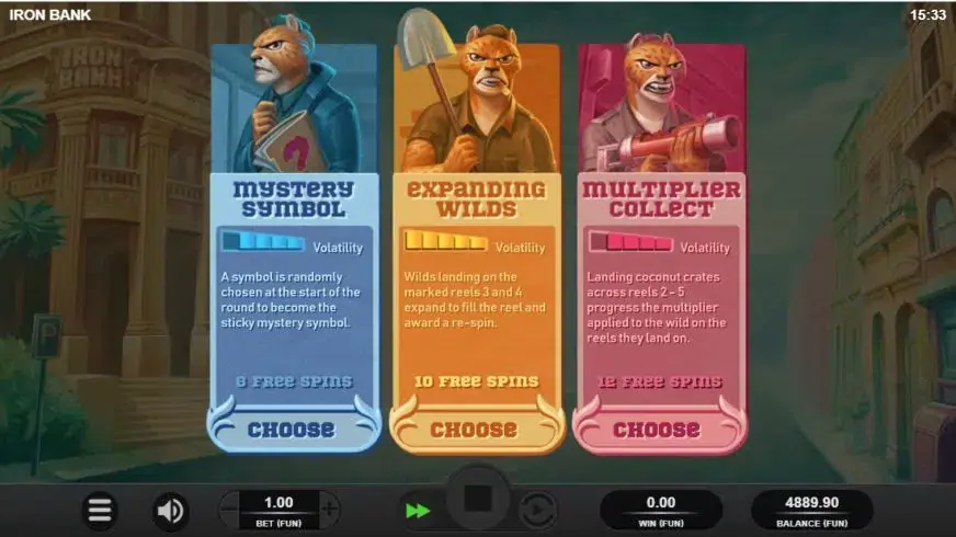 Iron Bank slot screenshot 2