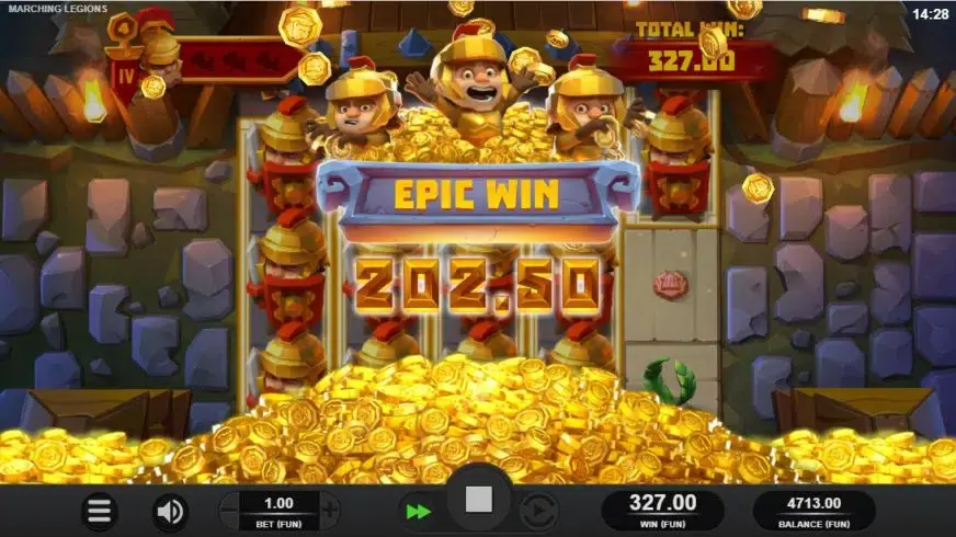 Marching Legions slot screenshot 