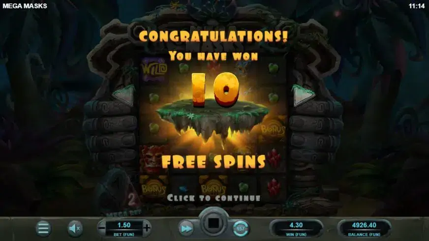 Mega Masks slot screenshot 3