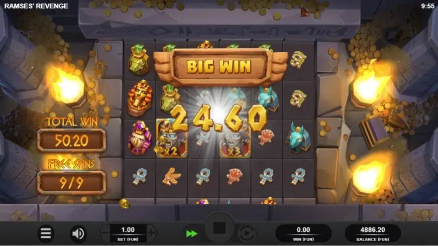 Ramses Revenge slot screenshot 