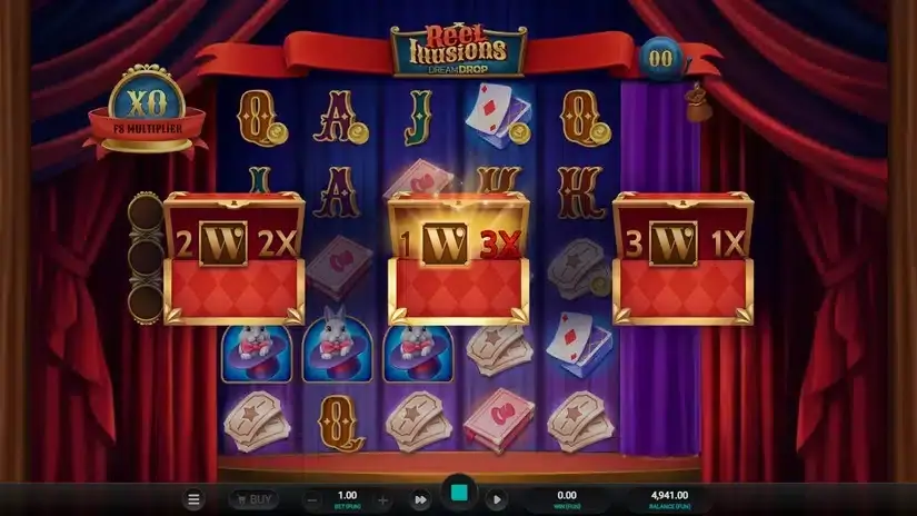 Reel Illusions Dream Drop slot screenshot 2
