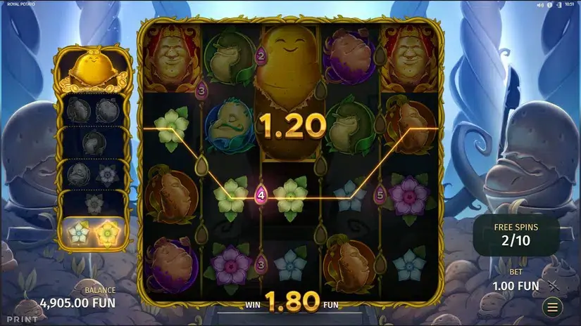 Royal Potato slot screenshot 4