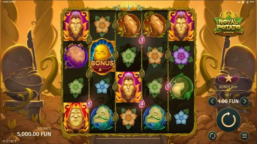 Royal Potato slot screenshot 