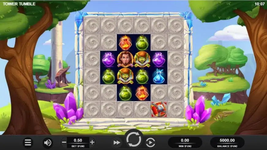Tower Tumble slot screenshot 1