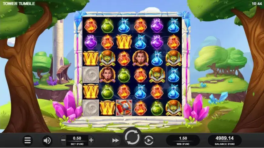 Tower Tumble slot screenshot 2