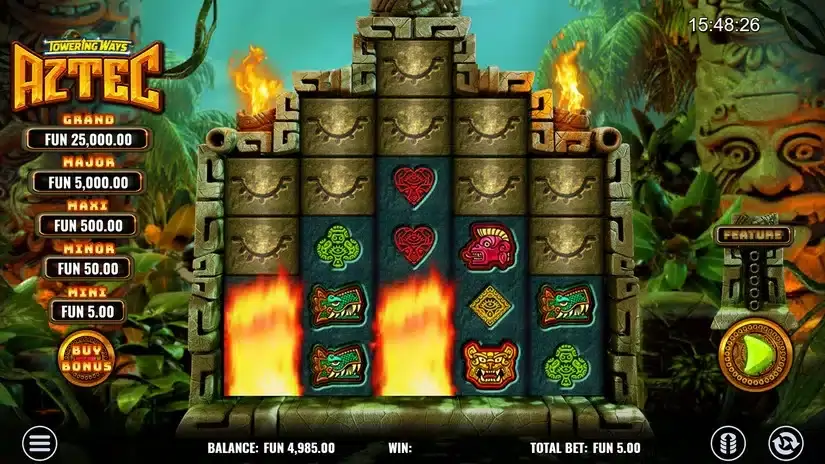 Towering Ways Aztec slot screenshot 1