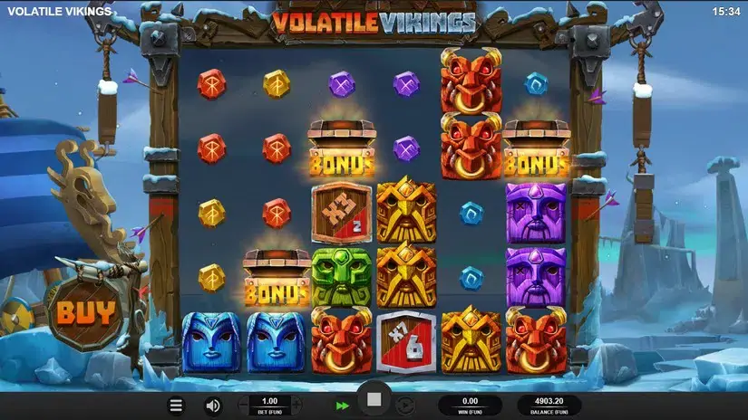 Volatile Vikings slot screenshot 3