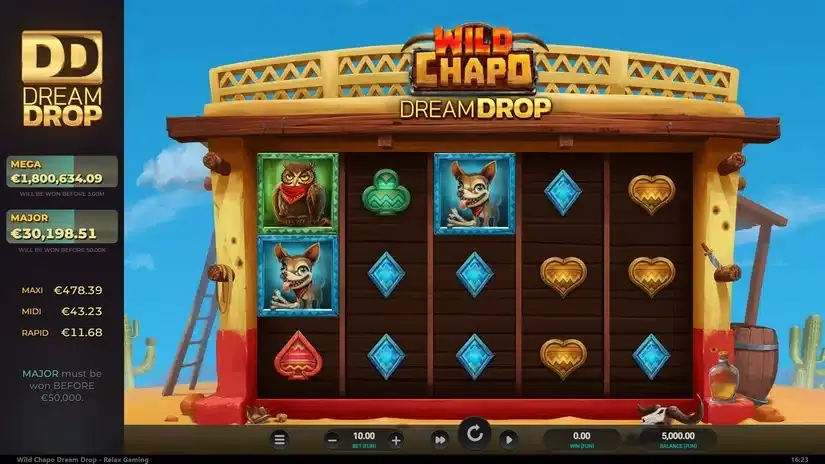 Wild Chapo Dream Drop slot screenshot 