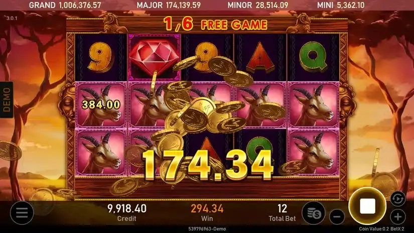 Africa slot screenshot 4
