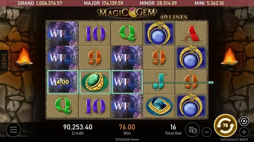 Magic Gem slot screenshot 3