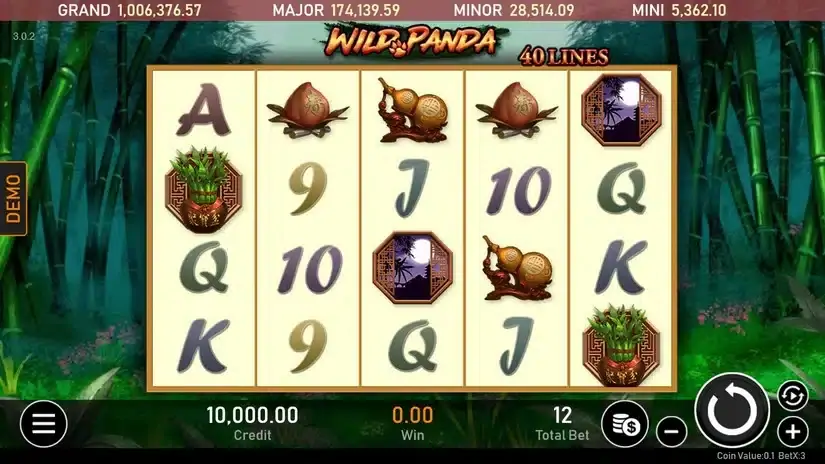Wild Panda slot screenshot 1