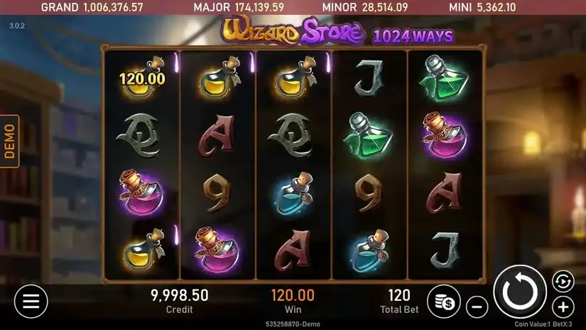 Wizard Store slot screenshot 1