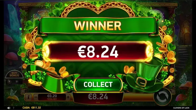 Clovers of Luck slot screenshot 5