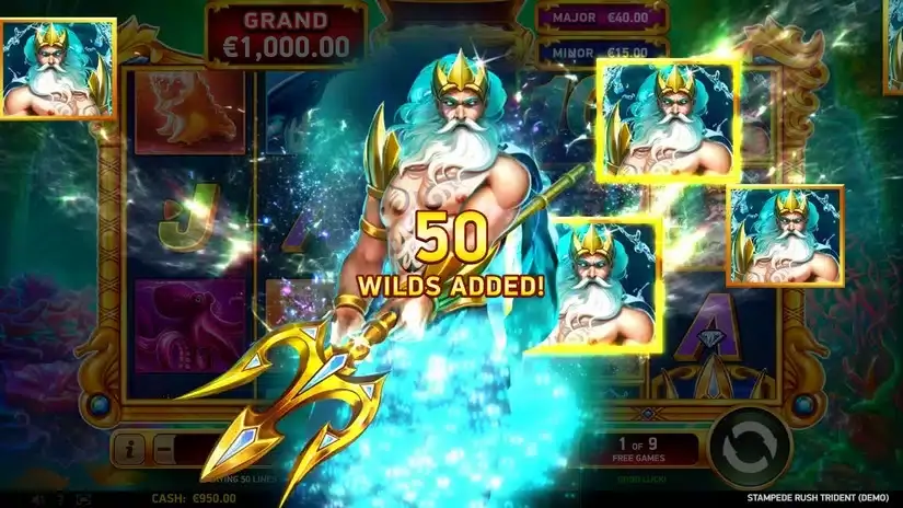 Stampede Rush Trident slot screenshot 4