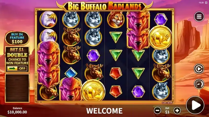 Big Buffalo Badlands slot screenshot 1