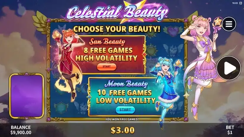 Celestial Beauty slot screenshot 4