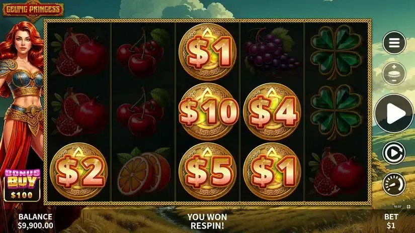 Celtic Princess slot screenshot 2