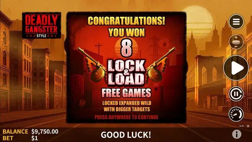 Deadly Gangster Style slot screenshot 3