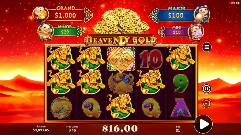 Heavenly Gold slot screenshot 5