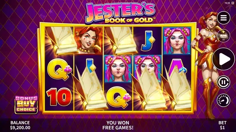Jester’s Book of Gold slot screenshot 2
