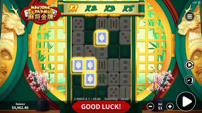 Mahjong Jinpai slot screenshot 3