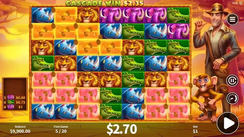 Max Chance and the Safari Secrets slot screenshot 5