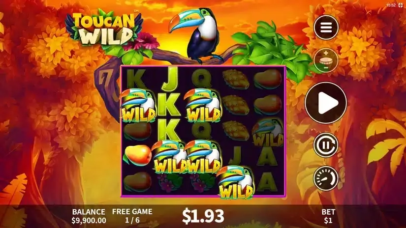 Toucan Wild slot screenshot 4