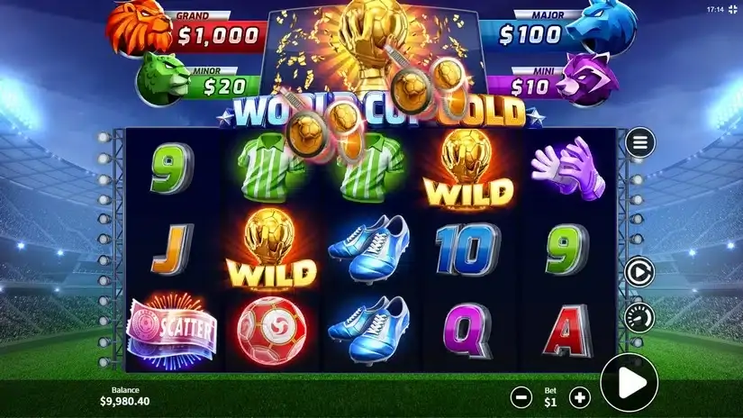 World Cup Gold slot screenshot 3