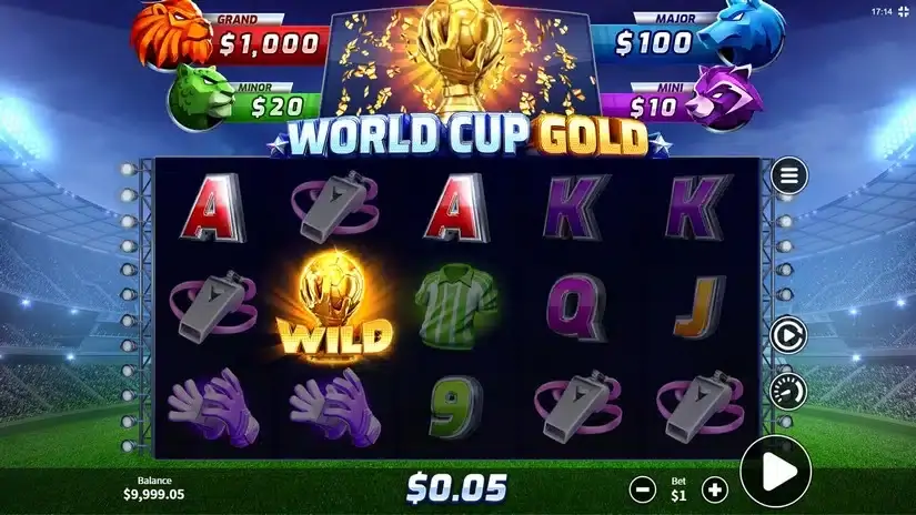 World Cup Gold slot screenshot 2
