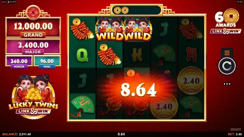 Lucky Twins Link and Win slot screenshot 3