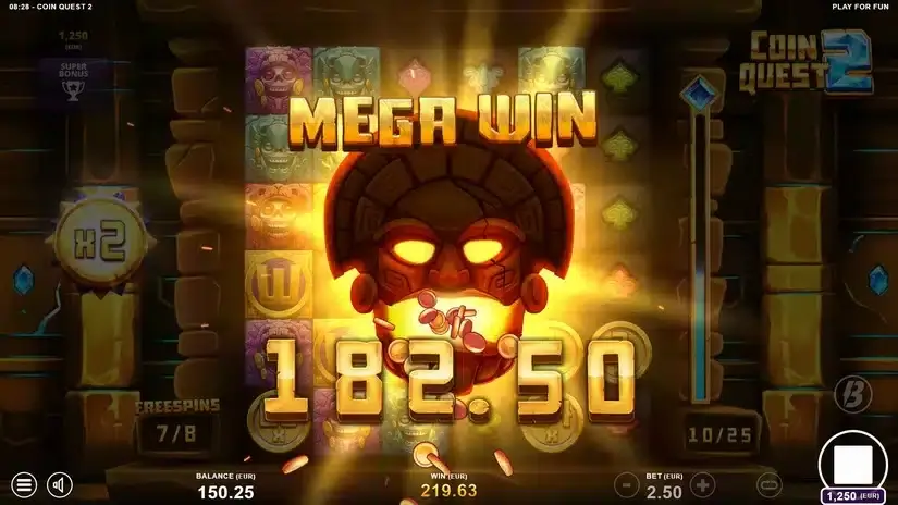 Coin Quest 2 slot screenshot 