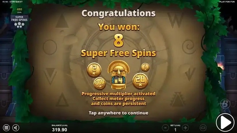 Coin Quest slot screenshot 3