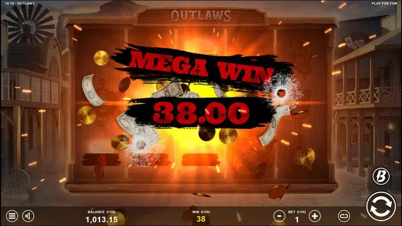 Outlaws slot screenshot 4