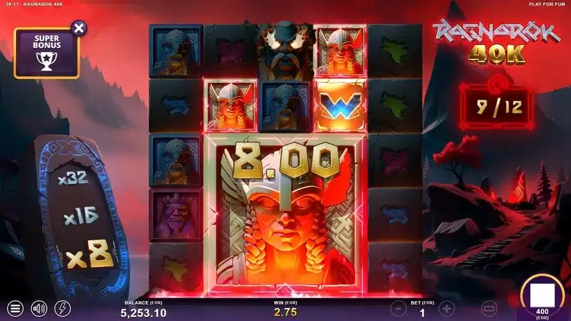 Ragnarok 40K slot screenshot 