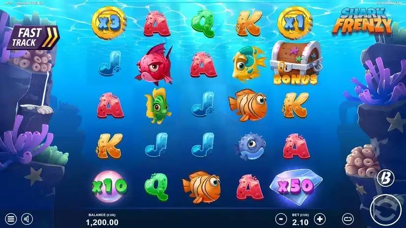 Shark Frenzy slot screenshot 