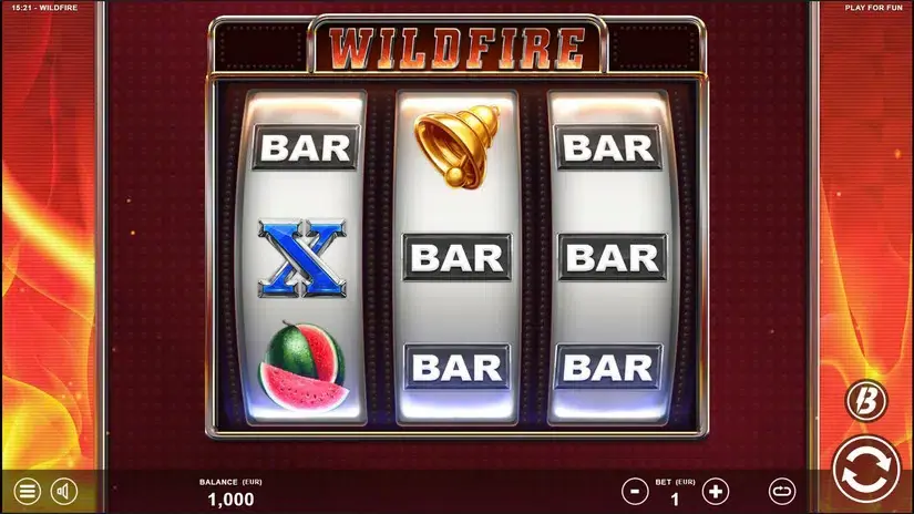 Wildfire slot screenshot 1