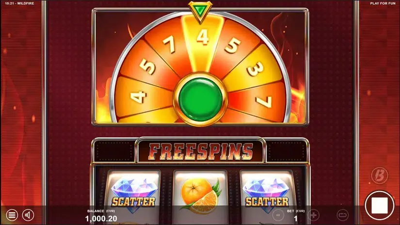 Wildfire slot screenshot 3