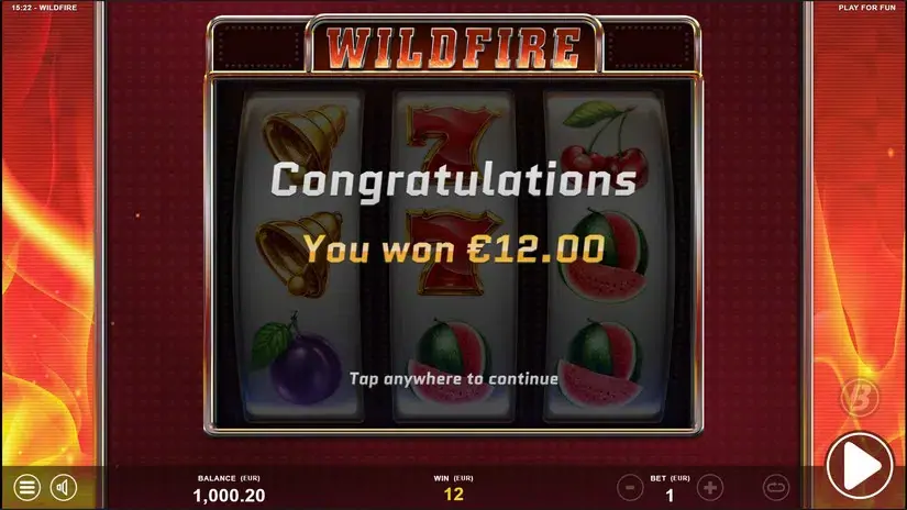 Wildfire slot screenshot 5