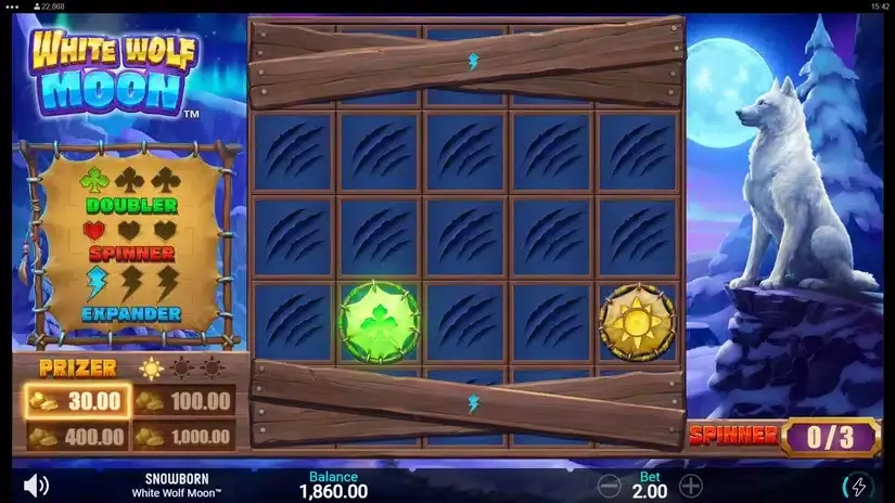 White Wolf Moon slot screenshot 4