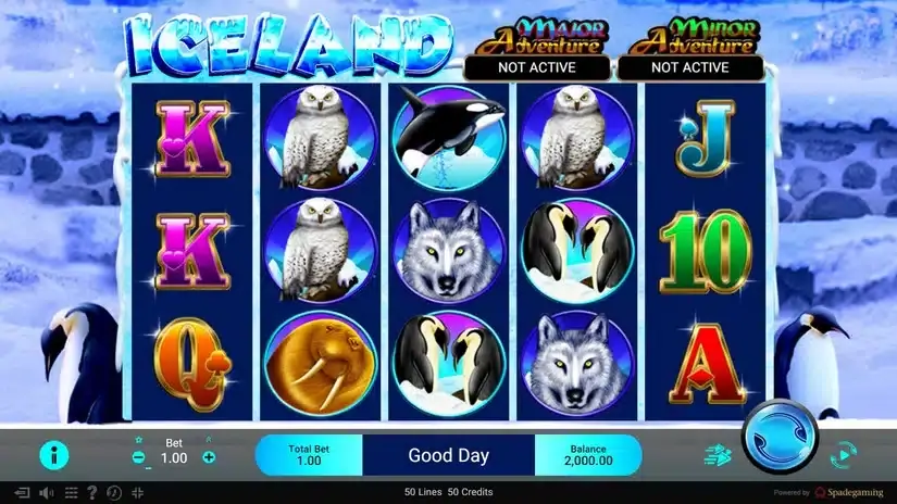 Adventure Iceland slot screenshot 