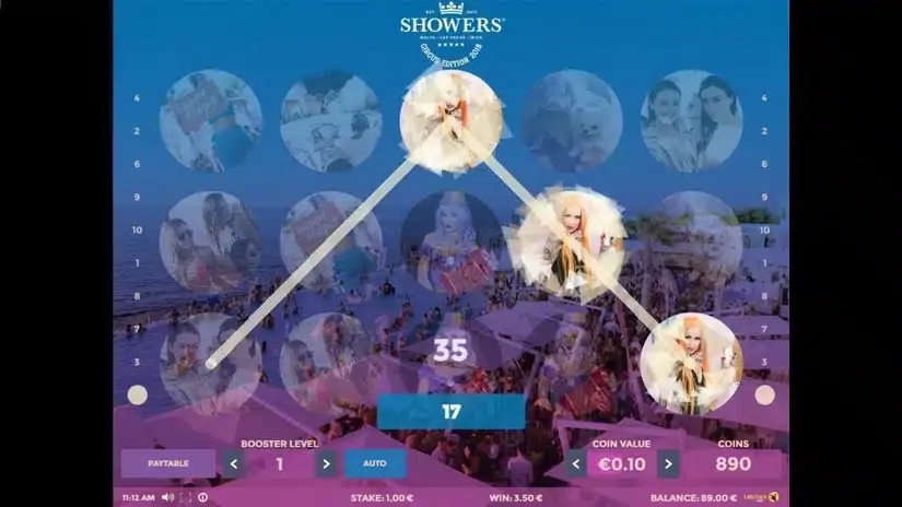 Showers: Circus Edition 2018 slot screenshot 