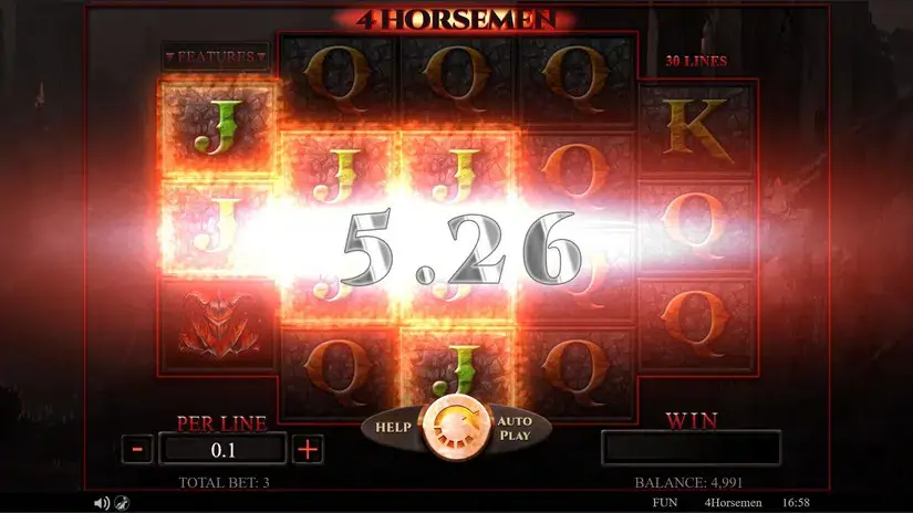 4 Horsemen slot screenshot 2