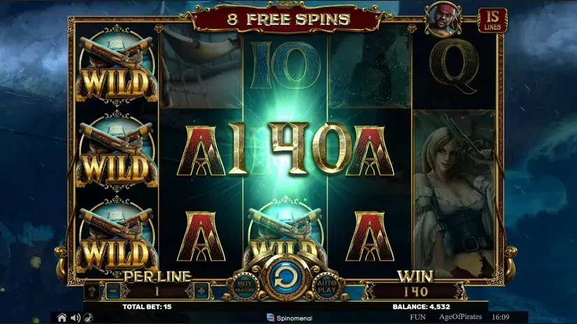 Age of Pirates 15 Lines slot screenshot 5