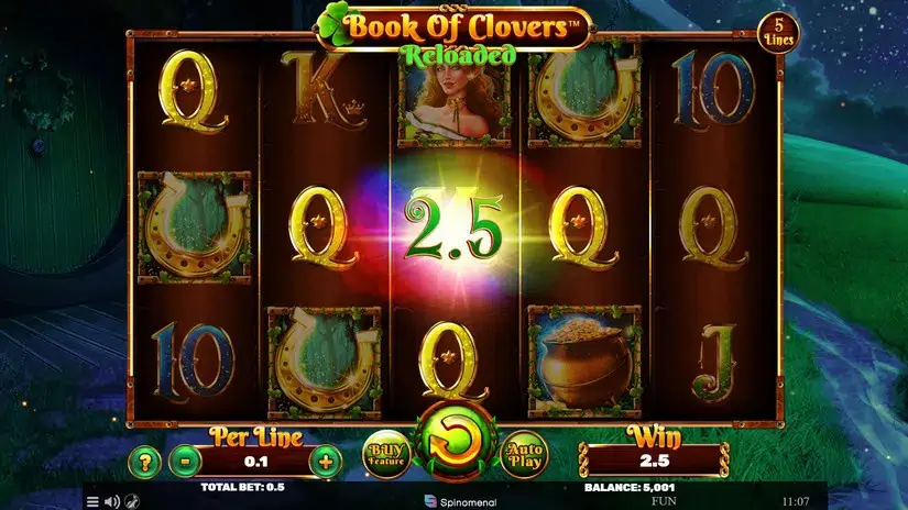 Book Of Clovers Reloaded slot screenshot 2